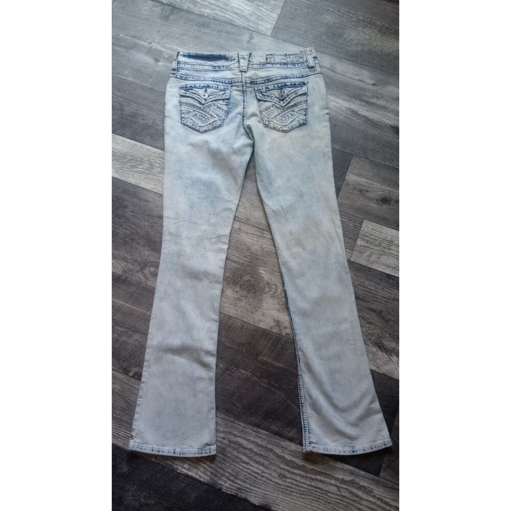 Hydraulic Women's 11/12  Distressed Light Blue Bailey Micro Boot Cut Jeans